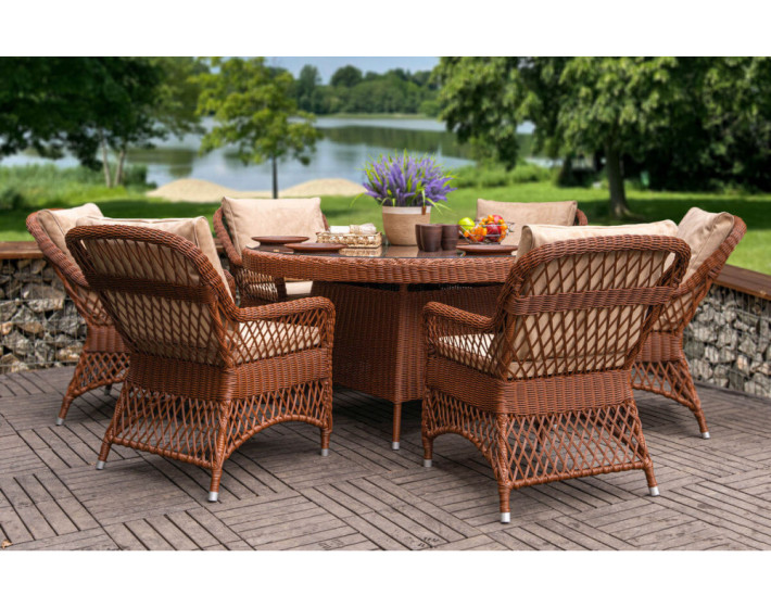 Комплект мебели из ротанга «Санторини Люкс»