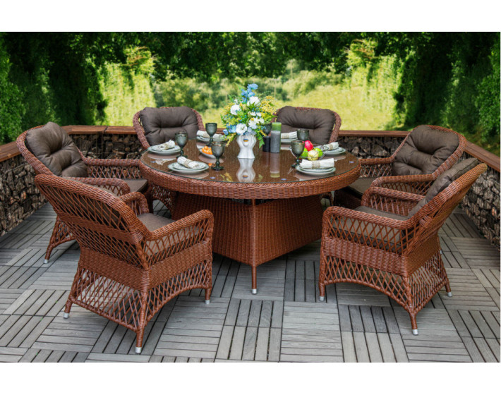 Комплект мебели из ротанга «Санторини Люкс»
