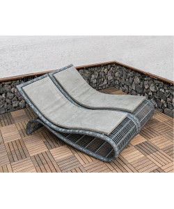 Шезлонг из ротанга «Бьянка Фиш Лаунж»