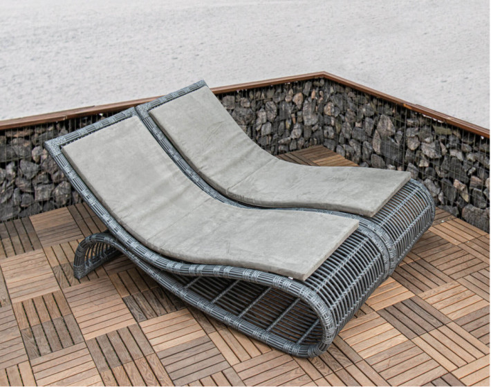 Шезлонг из ротанга «Бьянка Фиш Лаунж»