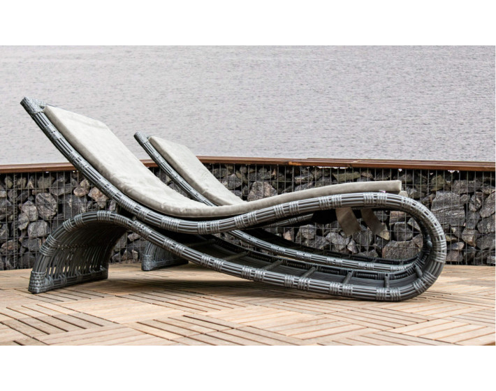 Шезлонг из ротанга «Бьянка Фиш Лаунж»