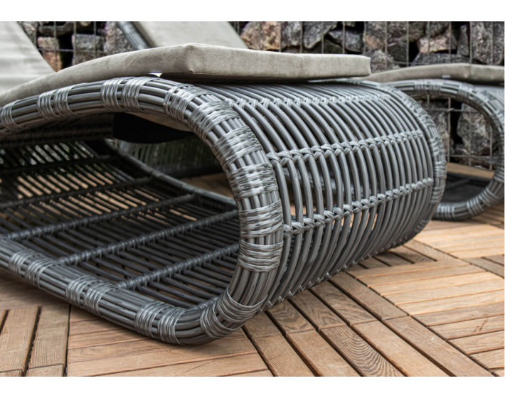 Шезлонг из ротанга «Бьянка Фиш Лаунж»