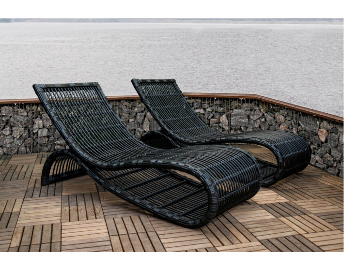 Шезлонг из ротанга «Бьянка Фиш Лаунж»