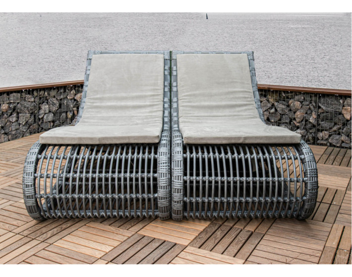 Шезлонг из ротанга «Бьянка Фиш Лаунж»