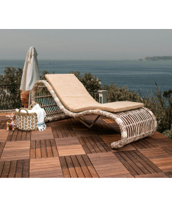 Шезлонг из ротанга «Аурелия Сан Лаунж»