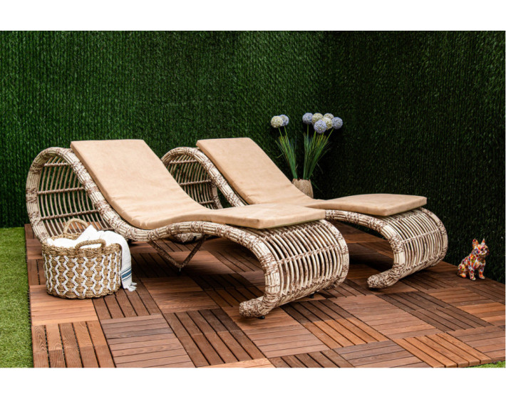 Шезлонг из ротанга «Аурелия Сан Лаунж»