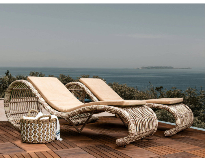 Шезлонг из ротанга «Аурелия Сан Лаунж»