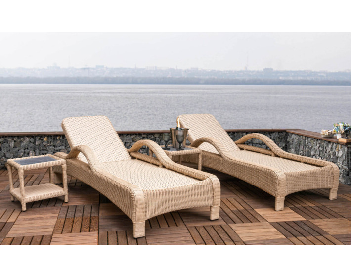 Шезлонг из ротанга «Лиора Релакс Плюс»