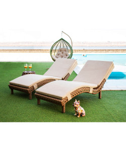 Шезлонг из ротанга «Савойя Лаунж»