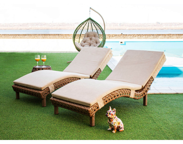 Шезлонг из ротанга «Савойя Лаунж»